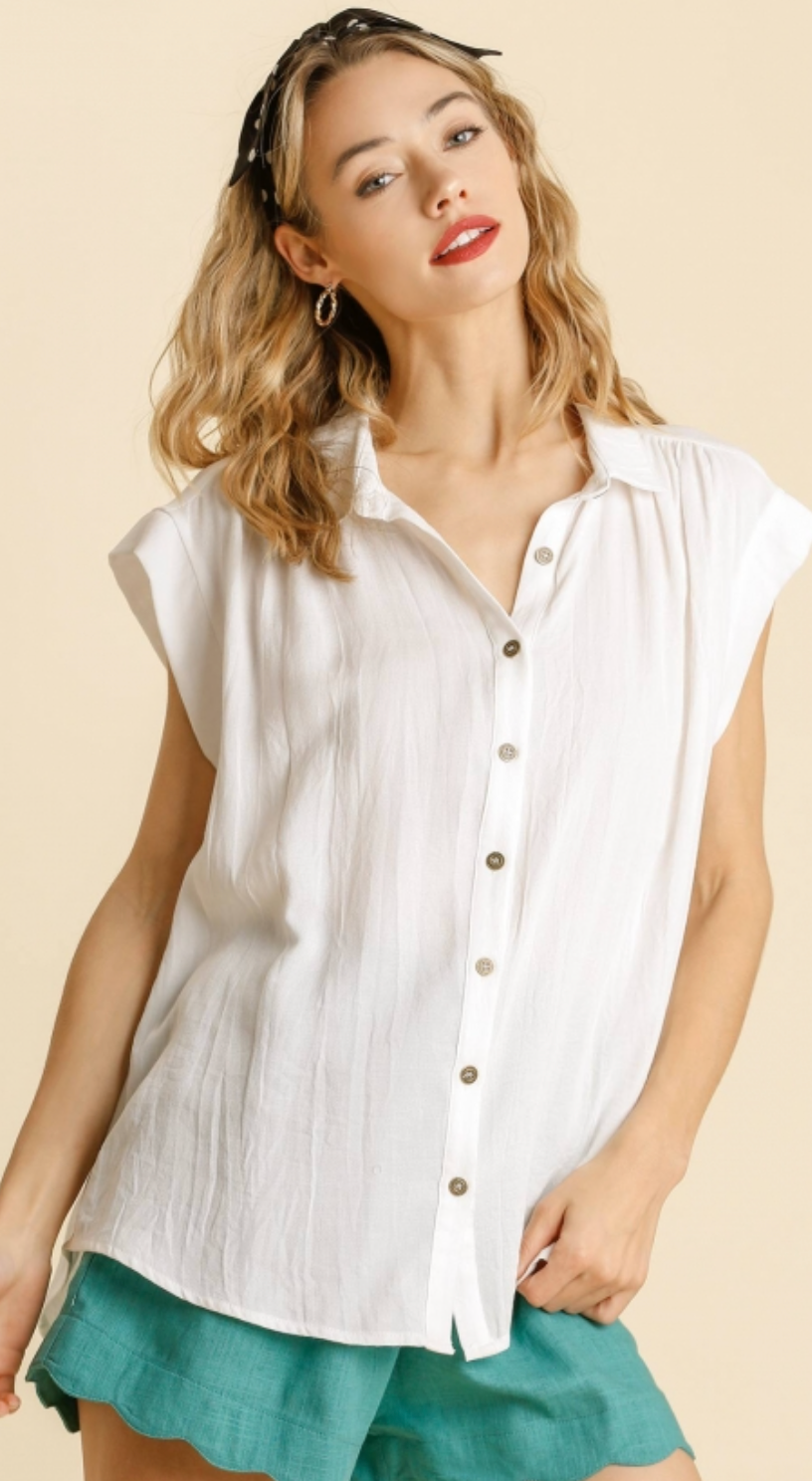 Short Cap Sleeve Top- Clearance