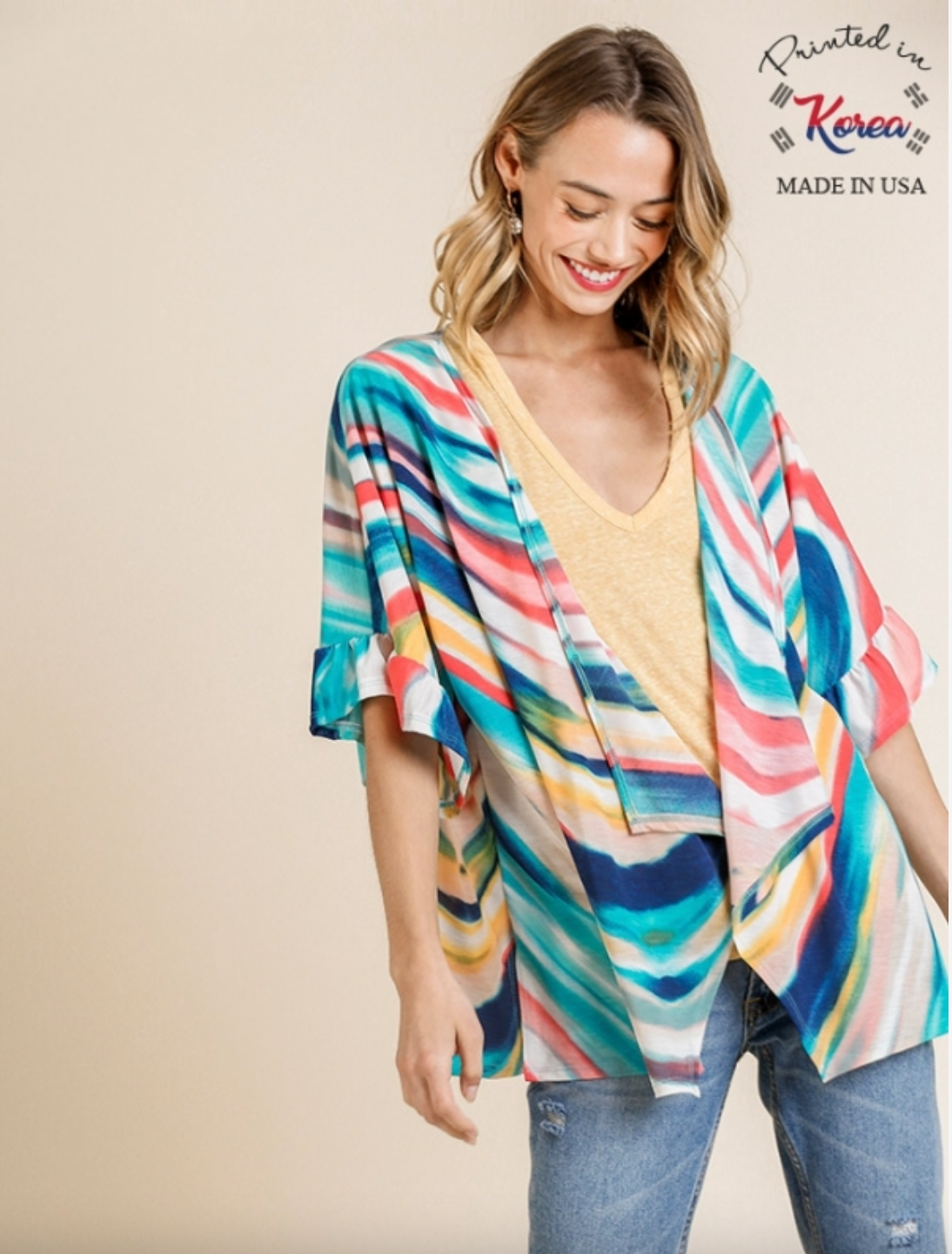 Kimono of many Colors-Big Markdown